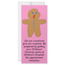 Gingerbread Man with Bite Halloween Crossover Customised Rack Card