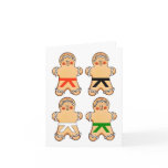Gingerbread Martial Artists Holiday Greeting Cards
