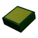 Gingerbread Men on Green Gift Box