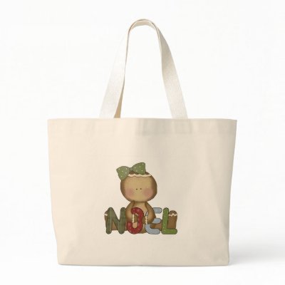 Gingerbread NOEL Bags by divasNdudespetwear