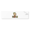 Gingerbread NOEL bumper stickers