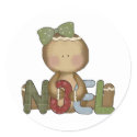 Gingerbread NOEL stickers