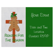 Gingerbread On A Cross Personalised Flyer