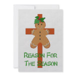 Gingerbread On A Cross invitations