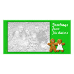 Gingerbread Photo Card  Template (couple) photo cards
