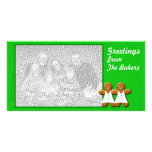 Gingerbread Photo Card  Template (female pair) photo cards