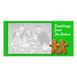 Gingerbread Photo Card  Template (pair) photo cards