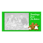 Gingerbread Photo Card  Template (Trad. Trio girl) photo cards