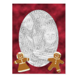 Gingerbread Photo Template Postcard
