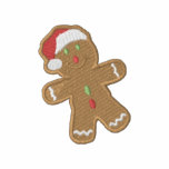 Gingerbread Santa embroidered shirts