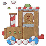 Gingerbread Train embroidered shirts