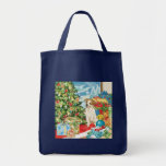 Gingerbread Wishes American Bulldog Christmas Art Bags