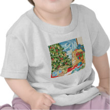 Gingerbread Wishes Pit Bull Terrier Christmas Art Shirt