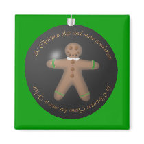 Gingerbreads for Christmas Fridge Magnets