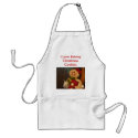 Gingerbreadwoman, I Love Baking Christmas Cookies aprons