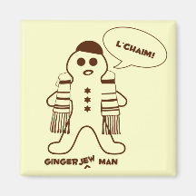Gingerjew Man Refrigerator Magnets
