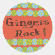 "Gingers Rock" Sticker