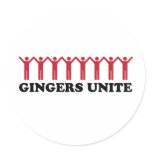 Gingers Unite stickers