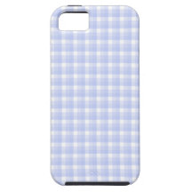 Gingham check pattern. Light Blue & White.