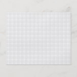 Gingham check pattern. Pale Grey and White. Flyer Design