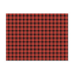 Gingham check pattern. Red and Black Plaid Postcard