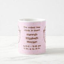 Gingham Chick Keepsake Baby Mug