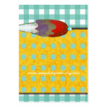 Gingham Polka dots Cupcake Business Card