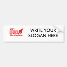 GINGRICH FOR PRESIDENT (GOP) BUMPER STICKER