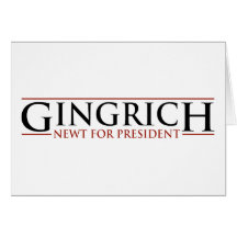 Gingrich - Newt for Presidnet Card