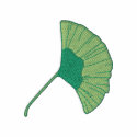 Ginkgo Leaf embroidered shirts