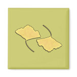 Ginko Fall Leaf Fridge Magnets