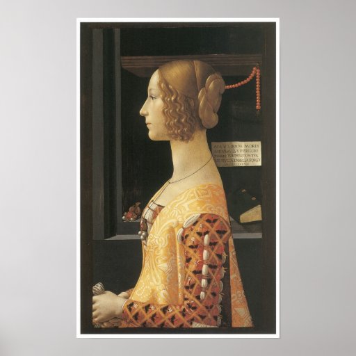 Giovanna degli Albizzi Tornabuoni, c. 1488 Posters