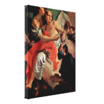 Giovanni Battista Tiepolo - Abraham and angel Stretched Canvas Prints