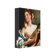 Giovanni Battista Tiepolo - Young singer Canvas Print