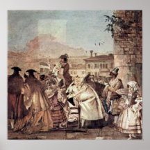 Giovanni Domenico Tiepolo - The barker Print
