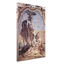 Giovanni Tiepolo - Angelica and a shepherd Gallery Wrap Canvas