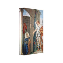 Giovanni Tiepolo - Appearance of the angel Gallery Wrapped Canvas