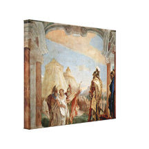 Giovanni Tiepolo - Eyribates and Talthybios Stretched Canvas Print