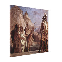 Giovanni Tiepolo - Eyribates and Talthybios Stretched Canvas Print