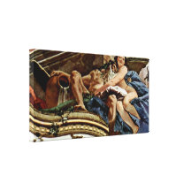 Giovanni Tiepolo - Historical scenes detail Canvas Print