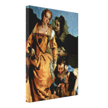 Giovanni Tiepolo - Moses in basket in water Gallery Wrap Canvas