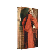 Giovanni Tiepolo - Portrait of a Procurator Canvas Prints