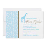 Giraffe Baby Shower Invitation - Boy