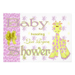 Giraffe Baby Shower Personalized Invite