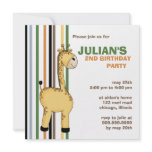 Giraffe • Birthday Invitation