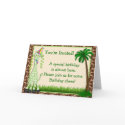 Giraffe Birthday Invitation Card