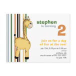 Giraffe • Birthday Invitation postcards