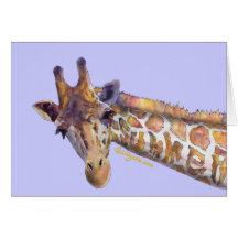 Giraffe Camouflage Greeting and Note Cards