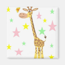 giraffe cartoon fridge magnets