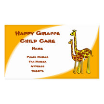 Giraffe Child Care Business Card